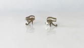 Eye Of Horus Silver Earrings